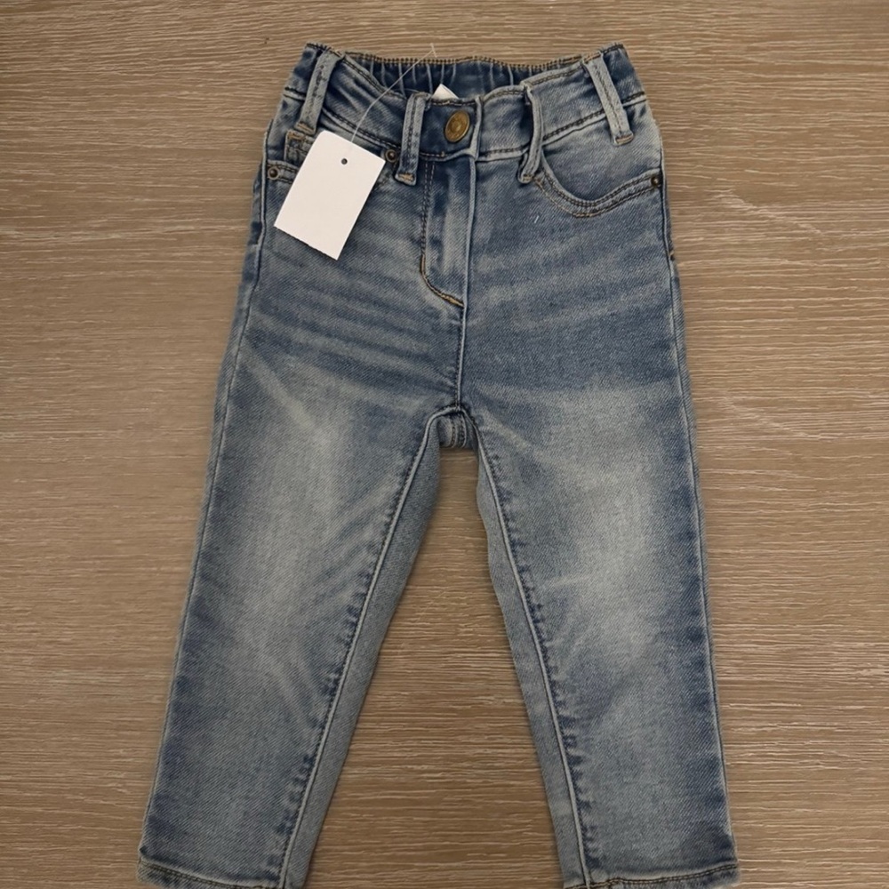 NWT J Crew Crewcuts Toddler Girl straight leg denim jeans pants size 2 years